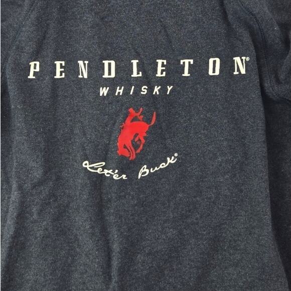 Pendleton Tops - Pendleton | Gray 'Let'er Buck' Whiskey Hoodie | Size XS